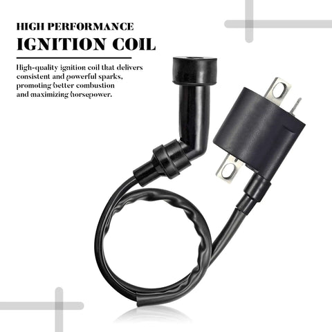 High-performance ignition coil from Ignition CDI Box Kit With Spark Plug Starter Solenoid Relay Plug And Play For Arctic Cat Quad