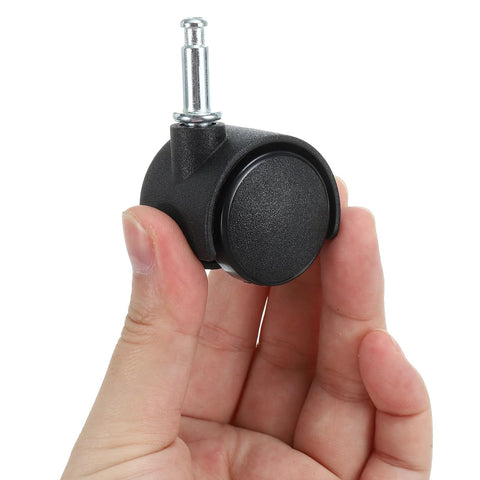 1 Inch Nylon Swivel Stem Casters 10 Pack With 360 Degree Insert Wheels for Chairs Shelves And Furniture Replacement 13 Kg Capacity