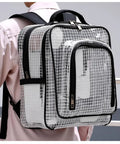 Super Heavy Duty ESD Safe Tactical Tool Backpack With Waterproof PVC Mesh Dividers And Clear Organizer Pouches spacious view from back