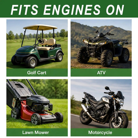 Fits engines on golf cart, ATV, lawn mower, and motorcycle for reliable performance with Built Tough Plug And Play Fuel Pump.