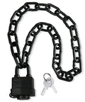 Heavy Duty Weather Resistant Padlock With Chain For Fences Gates And Outdoor Gear Anti Theft Hardened Security Chain Lock 6mm Thick