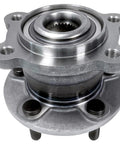 Front view of Rear Wheel Bearing And Hub Assembly with 5 Lug and ABS for AWD fits 2013-2019 Ford Escape and 2015-2019 Lincoln MKC