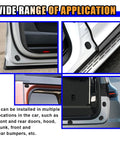 Silicone Car Door Shock Absorber Kit With Self Adhesive Bumper Protector For SUVs And Trucks installed on car door edges