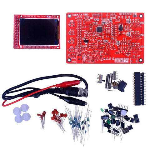 DIY Oscilloscope Kit With Clip Probes For DSO138 Replacement, Low Cost Digital Storage Oscilloscope With 2.4 Inch TFT LCD components