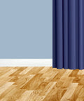 Room with blue wall, hardwood floor, and Super Easy Install Flexible Vinyl Baseboard Trim Molding Five Inches Wide And Forty Feet Long Cove Base