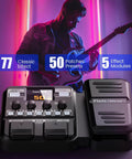 KMF-1 Guitar Pedal With 77 Effects And 50 Presets Delivers Gig Ready Tone For Live And Studio Use 42 Drum Rhythms 18 Amp Cab Sim