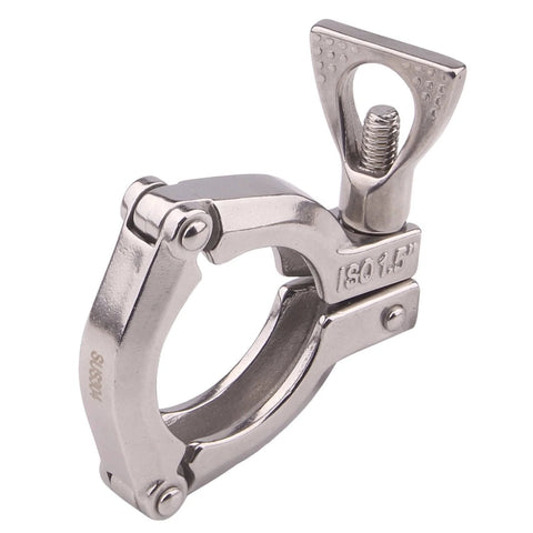 1.5-inch stainless steel sanitary tri-clamp clamp, three-segment Clover