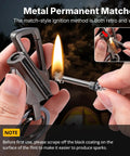 2 Pack Infinity Lighter With Multitool Keychain Bottle Opener Reusable Waterproof Match Strike Anywhere Forever Flint Fire Starter