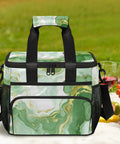 Green Insulated Picnic Backpack With Large Lunch Bag For Women And Men Lit Portable Tote Cooler Keeps Food Fresh And Safe