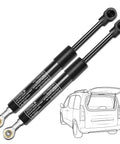 Set Of 2 Rear Window Glass Lift Supports Gas Struts Replacement For Nissan Armada 2005 Through 2015, showing struts and car illustration.