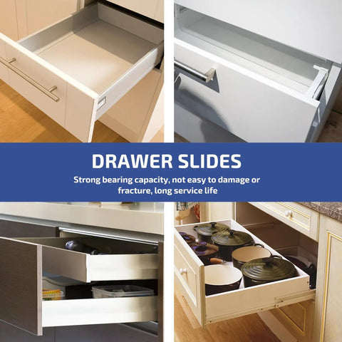 16mm Wide Two Way Drawer Slides For Furniture And Cabinets Aluminum Alloy Micro Extension Rails in kitchen settings