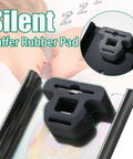 Silent buffer rubber pad on drawer slide for heavy duty drawer slides 2 pack 10 inch soft close full extension ball bearing rails