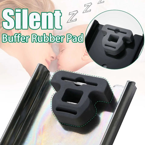 Silent buffer rubber pad on drawer slide for heavy duty drawer slides 2 pack 10 inch soft close full extension ball bearing rails