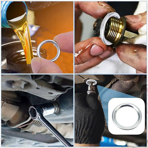 Oil Drain Plug Gasket Set 20 Pack Crush Washers Premium Replacement Seals For Subaru Drain Plugs 803916010 in use