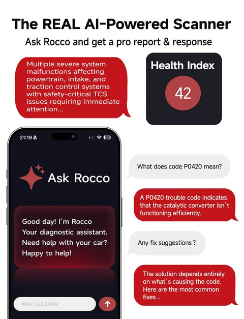 AI Powered OBD2 Scanner Bluetooth For iOS And Android, Real Time Data And Freeze Frame Insights, app diagnostics interface.