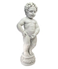 Whimsical Outdoor Piped Boy Statue Inspired By A Classic European Landmark For Garden Decor, Cheeky Urinating Boy Figurine