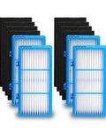 Replacement Filter Set For Holmes Aer1 And Bionaire Purifiers With Four Filters And Eight Booster Pre Filters HAPF300AH U4R NUC Compatible