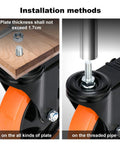 Installation methods for 5-Inch Stem Caster Wheels With Brakes, Dual Locking Swivel Casters, 1500 Lbs Capacity, M12-1.75x25mm.