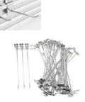 Slot Board Hook Set 20cm Aluminum Alloy 3.3mm Pro Grade Heavy Duty Slat Wall Hanging Hooks 50 Pcs display installation