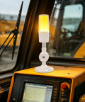 Plug And Play USB 3 Color Stack Signal Tower Light With Buzzer For Industrial Control And Remote Status Alerts, 5V USB Powered, PC Compatible Indicator For Machinery, Automation, And Factory Monitoring mounted on vehicle dashboard
