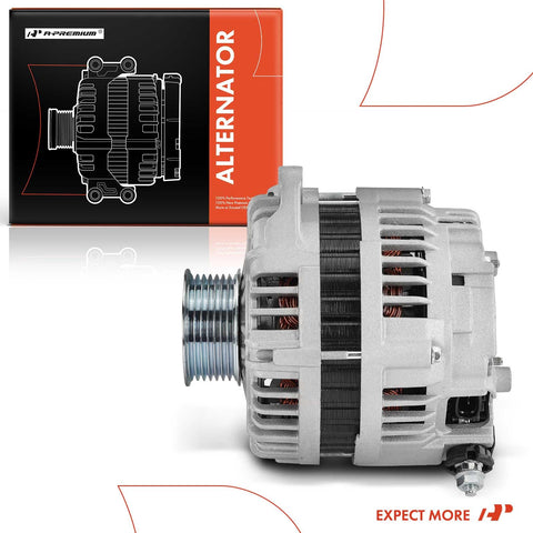 Beefy High Output 12V 130A Alternator For Nissan Pathfinder 2005 2006 2007 4.0L V6 with Seven Groove Pulley in Packaging