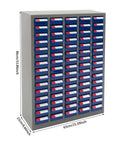 Bolt And Nut Tool Storage Cabinet With 75 Drawers For Garage And Workshop Organization Made With ABS Drawers And Heavy Duty Metal Shelves