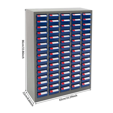 Bolt And Nut Tool Storage Cabinet With 75 Drawers For Garage And Workshop Organization Made With ABS Drawers And Heavy Duty Metal Shelves
