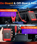 BT506 Battery Tester Analyzer For 6V And 12V Cars And Trucks, Checks 100-2000 CCA, Voltage And Health Readouts, DIY-Friendly, Plug-And-Play Auto Battery Diagnostic Tool For Quick Failure Prevention And Peace of Mind. On-board and off-board battery test