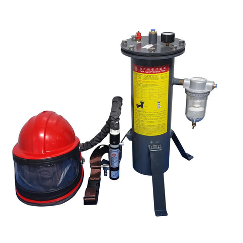 Pro Grade Sandblaster Helmet Filter With Replaceable Activated Carbon Breathing Air Filters For Sandblasting Helmet And Hood High Precision Stainless Steel Filtration Durable And Versatile For Clean Easy Breathing On Tough Jobs