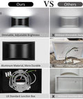 Comparison of Modern Led Wall Sconce Set Of 2 With Up And Down Lighting Hardwired Indoor Black Wall Mount Lamps and others