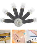 24 Piece Furniture Connecting Kit With 35mm Plastic Cam Locks Eccentric Wheels Dowels And Screws For Cabinet And Furniture Assembly