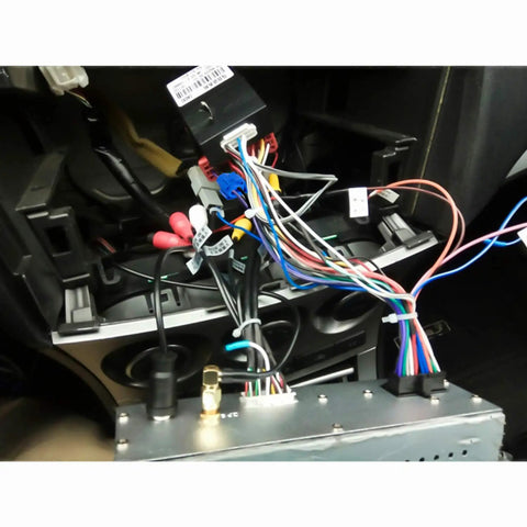 Installed 100 Piece Quick Splice Solderless Wire Connectors T Tap Kit in automotive wiring harness, solderless joiner visible.
