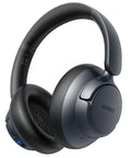 Black Upgraded Hybrid ANC Headphones With Transparent Modes, 70 Hour Playtime, Bluetooth Headphones With Mic, Deep Bass