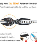 Close-up view of the All Stainless Steel Grabber Reacher Pickup Tool Heavy Duty Trash Picker For Indoor Outdoor Use