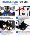 Instructions for using Heavy Duty Wire Stripper Machine For Quick Cable Prepping With Dual Drive Crank Or Drill Mount.