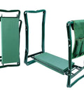 Foldable Garden Kneeler Seat With Handles And Tool Bags, 2 In 1 Grab-And-Go Lightweight Stool for kneeling with EVA foam padding