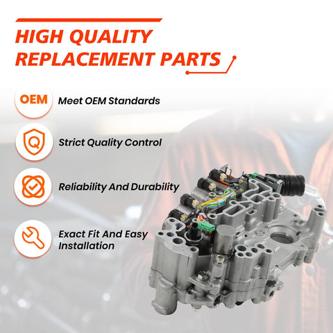 RE0F11A JF015E CVT Transmission Valve Body With Solenoid Replacement For Nissan Sentra 2013 To 2019 1.6L 1.8L Fits Great Real Quick Direct With 31705 X428E 31705 X428B