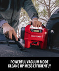 Badass 3 In 1 Cordless Tire Inflator And Portable Car Vacuum With Bright Led Work Light Heavy Duty quick use in vehicle cleaning.