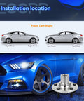 Two Pack Front Wheel Hub Bearing Assembly NT510110 For Ford Focus 2012 2018 And Ford C Max 2013 2018 Not For Ford Escape Front Left And Right Axles Replacement Fits OE Specs And Delivers Smooth Quiet Ride with installation diagram for car axles.