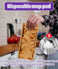 Disposable Power Mop Pads For Swiffer Power Mop Multi Surface And Wood Mop 10 Pack Refills For Quick Mess Free Floor Cleaning Ideal For Hardwood Laminate Tile Floors in hand
