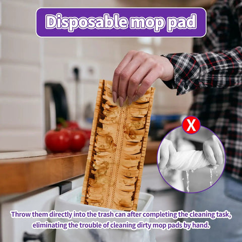 Disposable Power Mop Pads For Swiffer Power Mop Multi Surface And Wood Mop 10 Pack Refills For Quick Mess Free Floor Cleaning Ideal For Hardwood Laminate Tile Floors in hand
