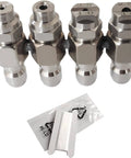 Four Way Pressure Washer Nozzle With One Fourth Inch Quick Connect For 4 GPM Units, Four Cleaning Modes Including Zero Degree And Twenty Five Degree Spray, Soft Wash System Tip, High Pressure Cleaning Tool For Home Use