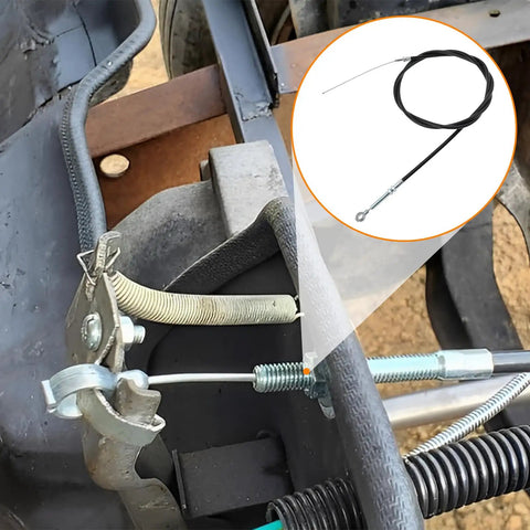 Beefy 71 Inch Throttle Cable Kit Replaces 8252 1390 For Predator 212cc 196cc GX160 GX200 Engines And Go Karts Manco ASW Lawn Mowers Racing Buggy Stainless Steel Core attached to engine throttle