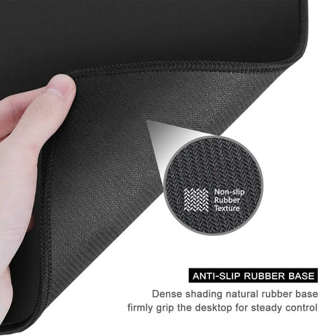 Close-up of the Beach Theme Mouse Pad 12x10 Inch For Desk Setup Waterproof Non Slip Rubber With Stitched Edges Blue Premium Textured Surface.