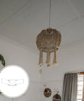 20 Pcs Iron Lamp Shade Clips Set For Ceiling And Table Lamps with silver spring buckles in modern room setting