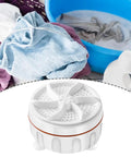 4 Pack Mini Portable Electric Clothes Washer USB Rechargeable Deep Waterproof Automatic Cycle Tiny Pocket Rocket For Travel Dorm Apartment Rv No Sweat Quick Wash With Intelligent Timing with laundry and detergent.