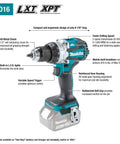Kickin Amp 18V Brushless Cordless Drill Driver Built Tight With A Heavy Duty Metal Half Inch Chuck And Serious 970 Pound Inch Twist For Crews Craving Sick Torque And Smooth Control On Every Job Site, featuring ergonomic design and metal chuck.