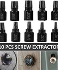 Must Have 10-Piece Alloy Screw Extractor Kit For Removing Stripped Bolts And Damaged Screws With Easy Out Drill Bits That Grip Like A Boss 10pc set
