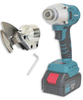 Heavy Duty Replacement Blade For Cordless Metal Shears Boasting Rock Solid Stainless Steel Build For A Snap Fit and Clean Cuts Without The Hassle Quick Swap Design, includes drill and Allen wrench.
