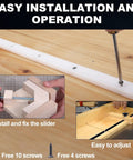 Table Saw Crosscut Sled Kit With Two Uhmw Miter Bars And Aluminum Tracks Pre Drilled Design shows easy installation and adjustment.